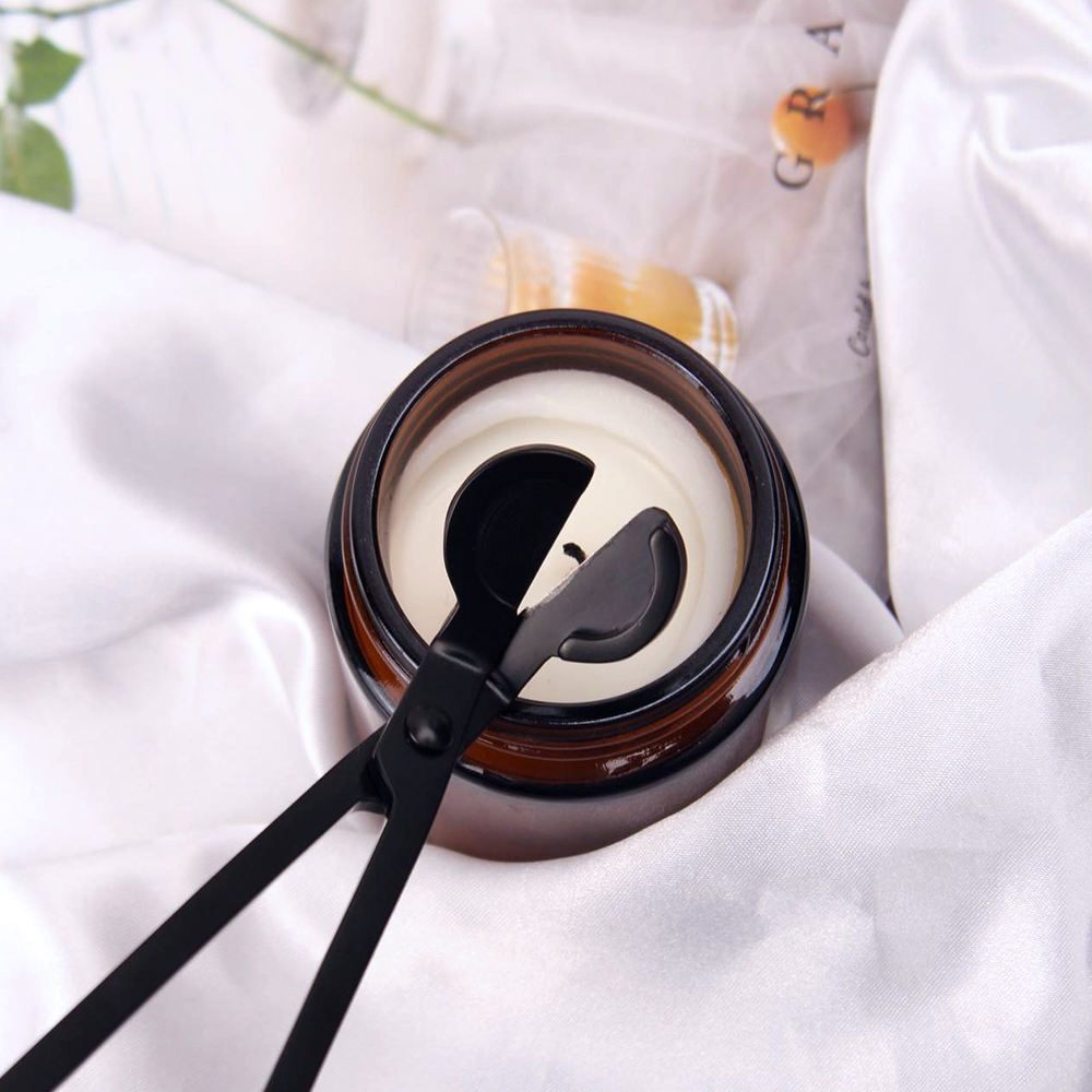 Matte Black Candle Care Kit | Wick Trimmers, Snuffer & Hook