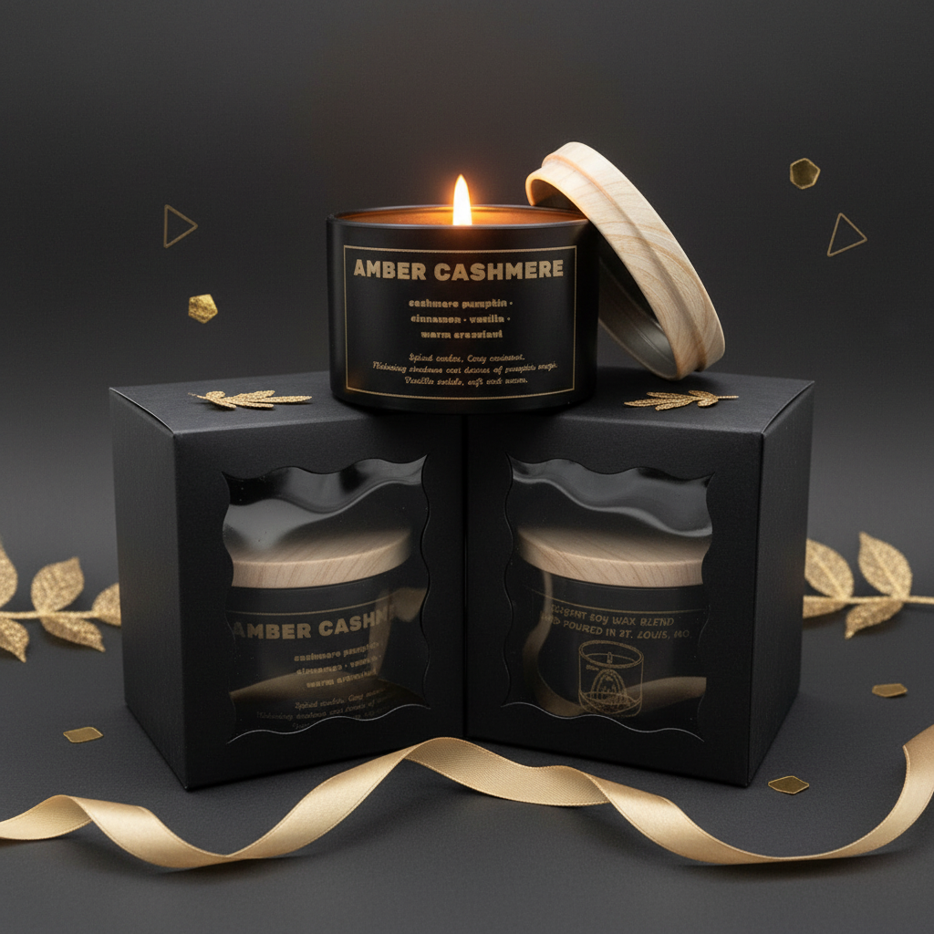 Amber Cashmere with Gold Accents