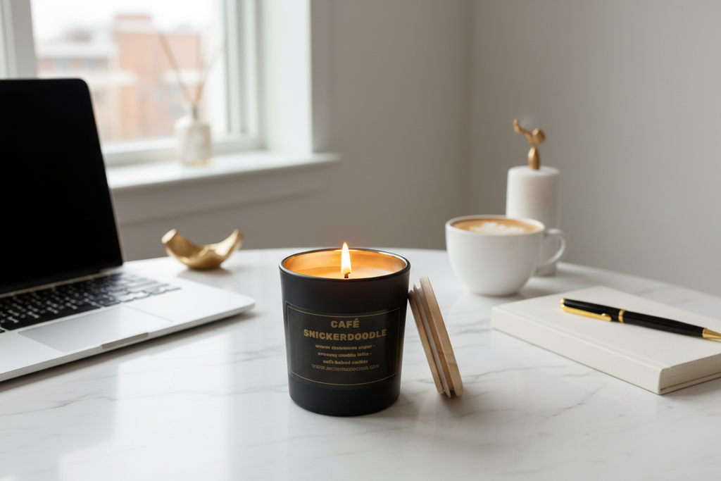 Café Snickerdoodle Candle - Office Setting