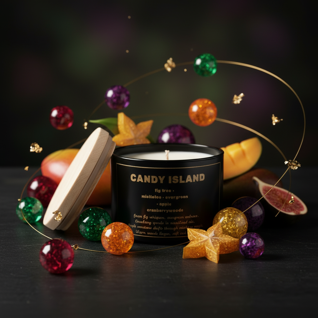Candle Island Luxury Fruity Background