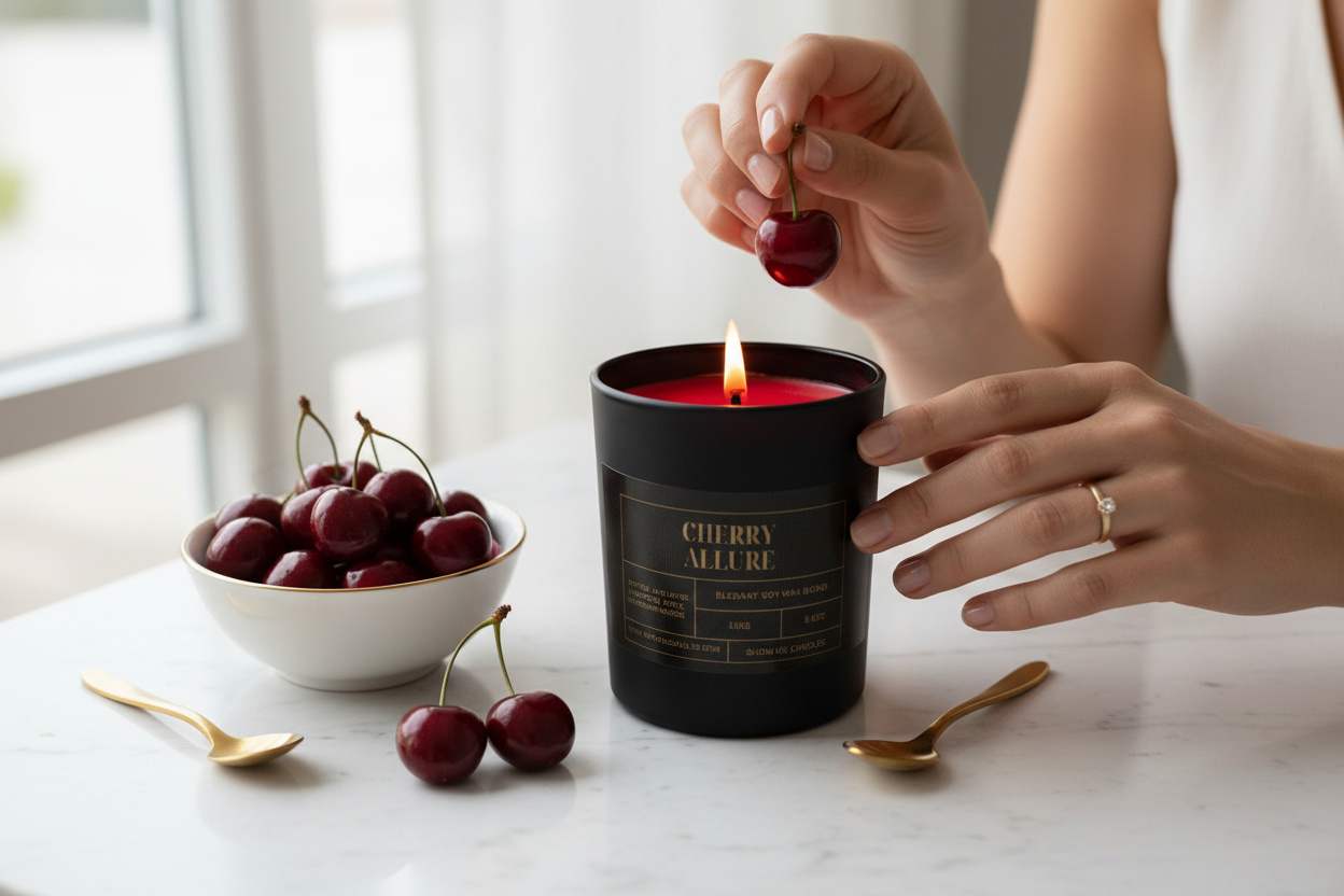 Cherry Allure Lifestyle with Red Wax